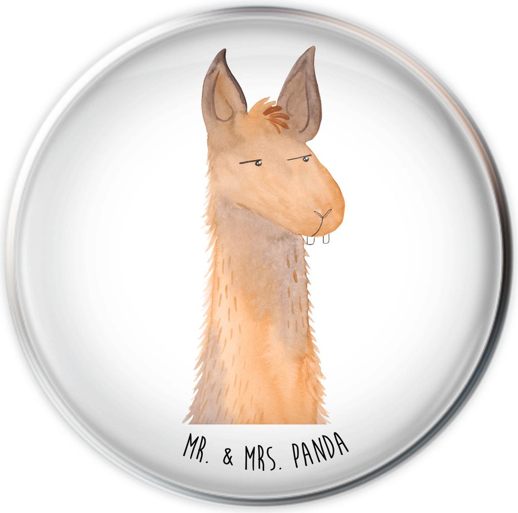 Mr. & Mrs. Panda waschbeckenstöpsel Lamakopf Genervt - Weiß - Geschenk, Alpaka, Lamas, Beste Freundin, Azubi, Waschbecken Ablaufstopfen, Waschtis...