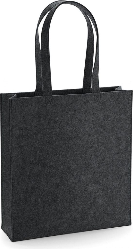 BagBase BG723 | Felt Tote Bag 37 x 41 x 11,5 cm - Farbe: Charcoal Melange - Größe: One Size