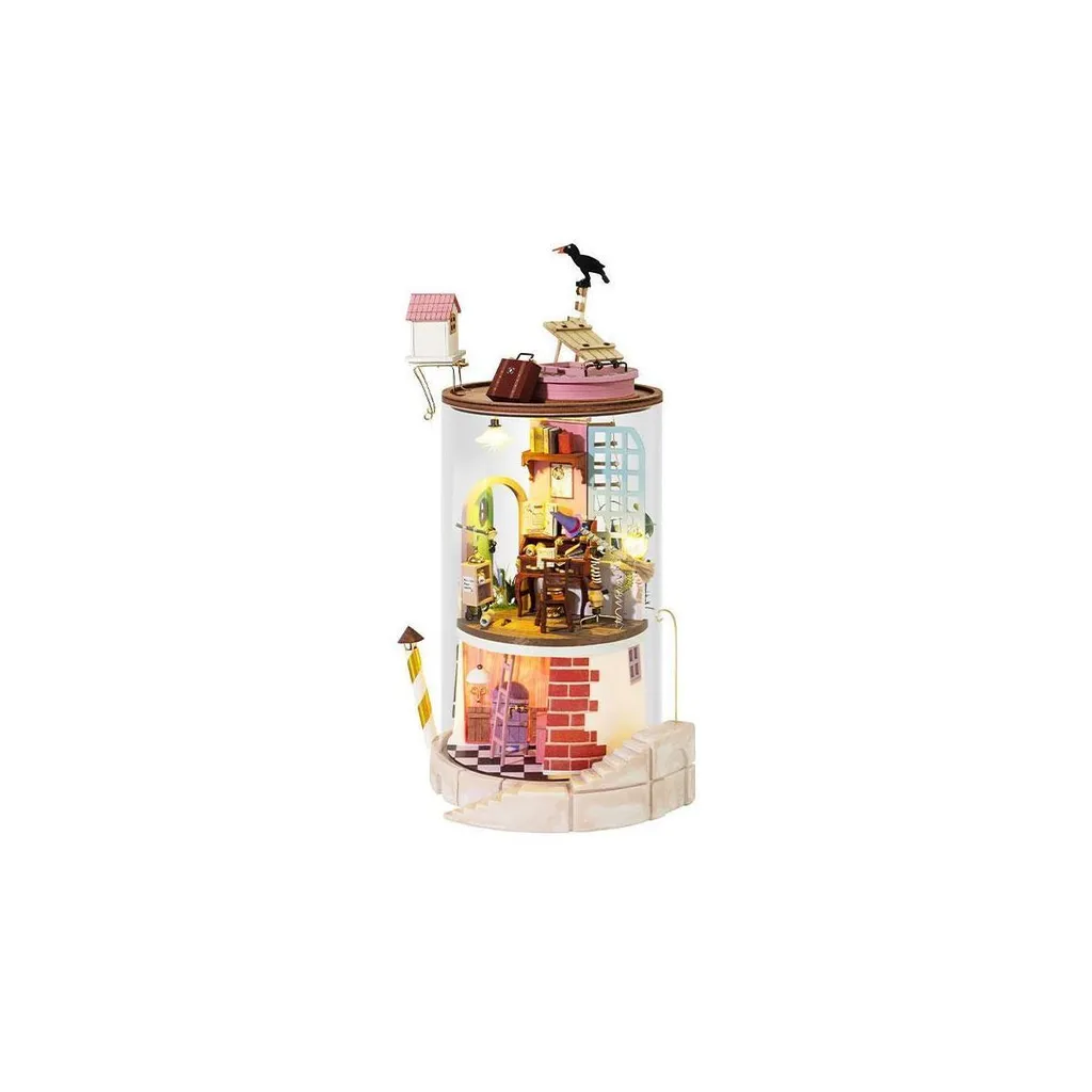 Puzzle 3D en Bois 135 Pièces Design Monde Mystérieux Mini Scène DIY