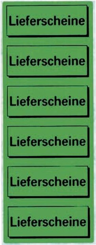 Inhaltsschildchen Lieferscheine grau selbstklebend VE=100 Stück