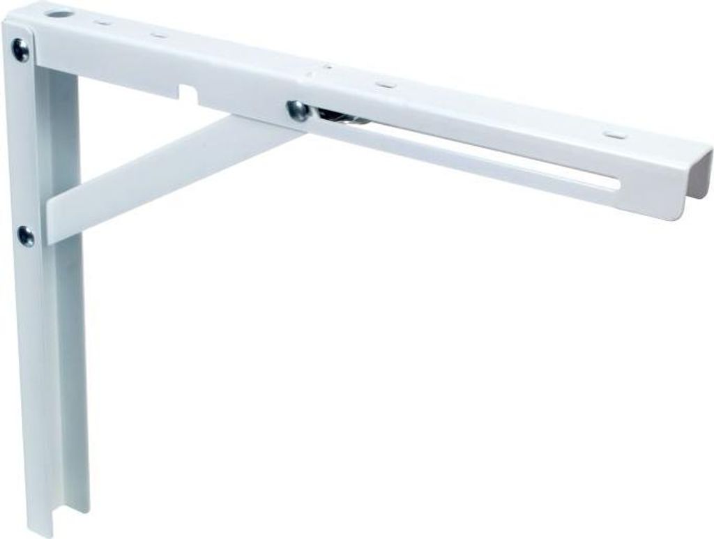 NAJDER Klappkonsole Regalträger 40cm, Regalwinkel, Konsole Regal-Halterung, Regalhalter, Klappregalhalterungen, Träger, Bodenträger Klappbar, Tr...