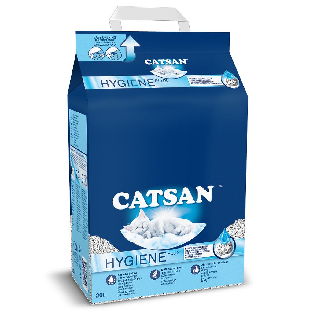 CATSAN Hygiene Plus naturalny żwirek dla kota 20 L Zdjęcie produktu 