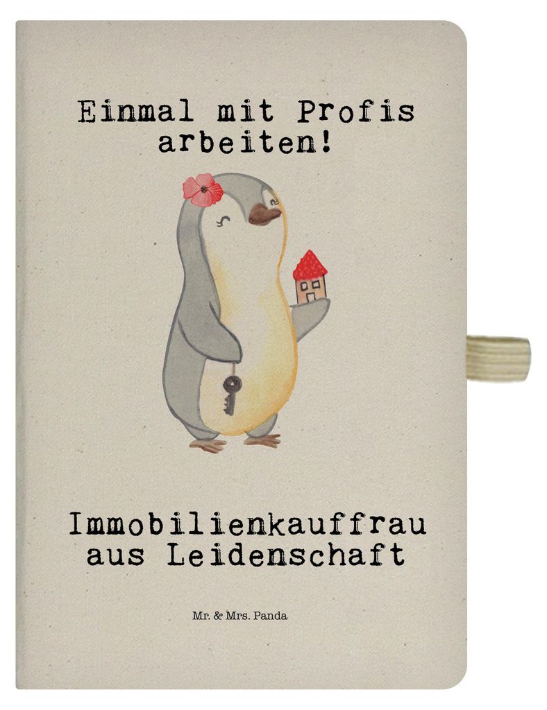 Mr. & Mrs. Panda notizbuch Immobilienkauffrau Leidenschaft Produktbild 