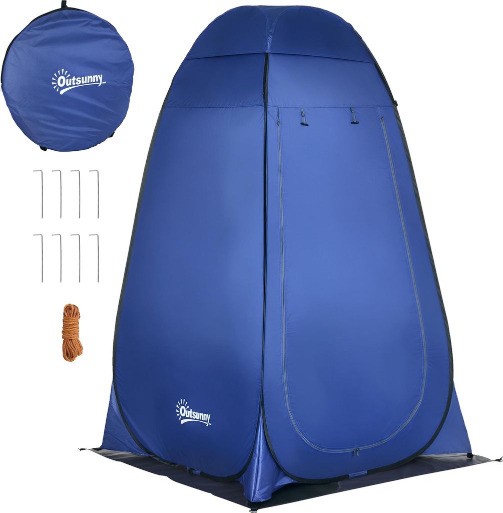 Outsunny Pop up Duschzelt Toilettenzelt Camping Produktbild 