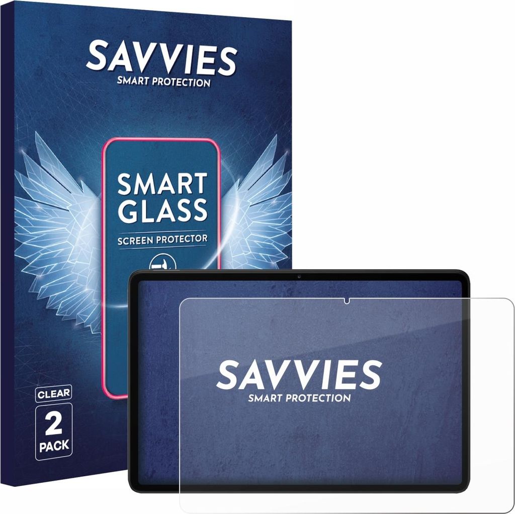 2x Savvies Schutzglas Folie für Xiaomi Redmi Pad 2 Pro 5G 9H Panzer Schutzfolie Glas Displayschutz klar transparent