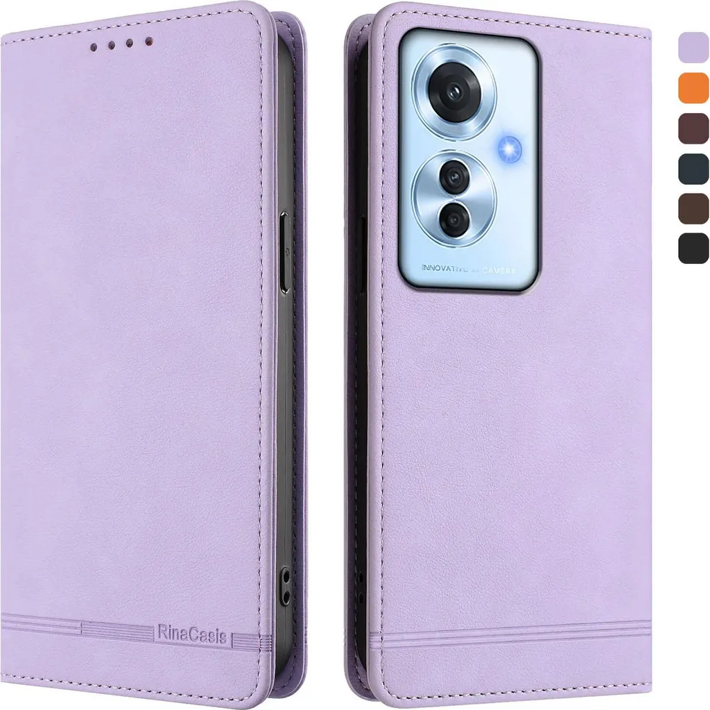 SONWO Custodia Portafoglio In Pelle PU Per Huawei Nova 8 SE - Cover Con Supporto E Slot Per Carte, Colore Verde - 2
