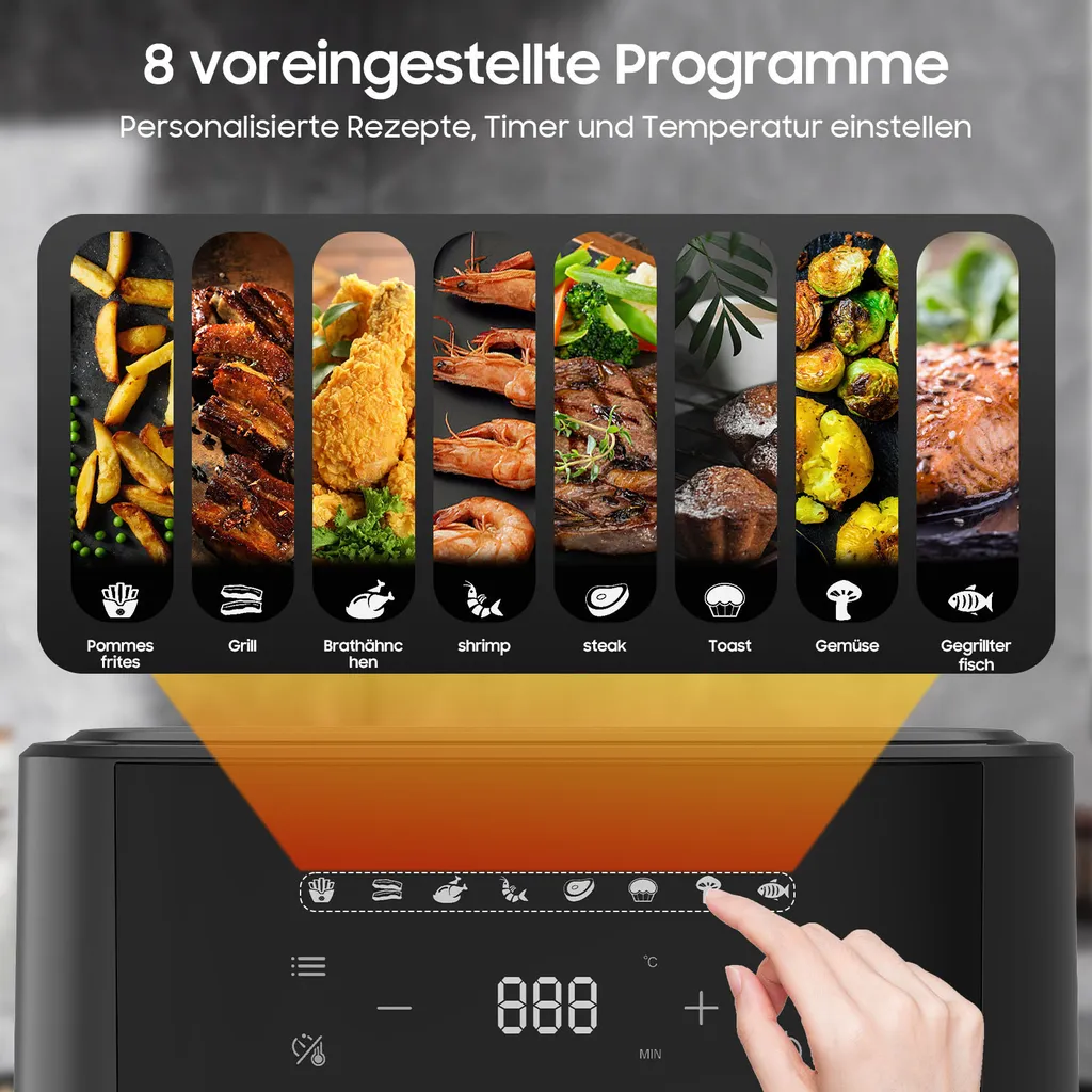 Airfryer AF625A XL 6,5L - Friteuse sans huile numérique 8 programmes - 2