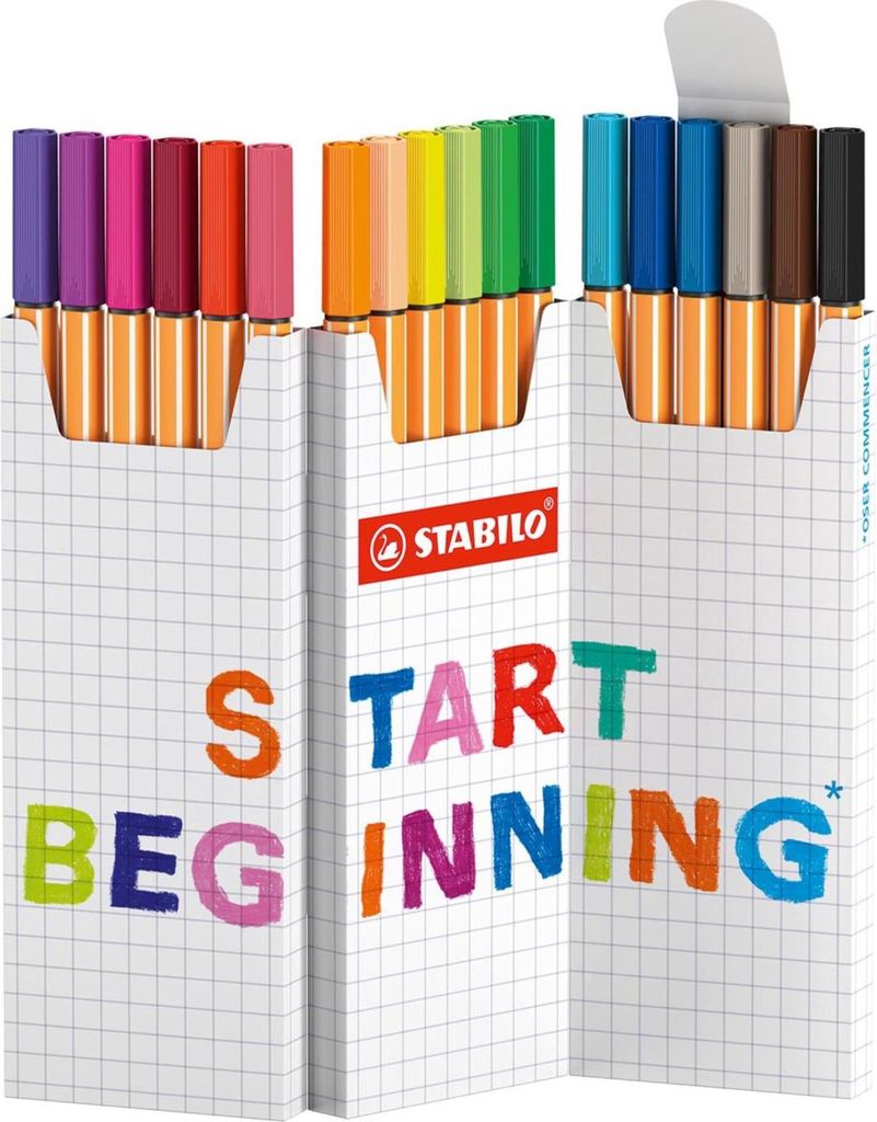 STABILO 8818/5 STABILO Fineliner punto 88, set da tavolo da Immagine del prodotto 