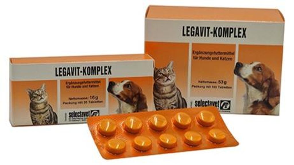 Legavit - Komplex 100 Tabl. Hunde Katze Unterstützung Produktbild 
