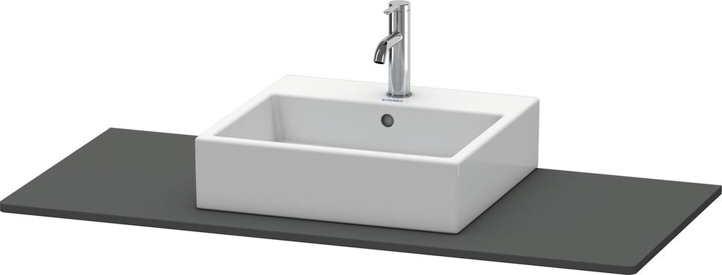 Duravit XSquare Konsole, 1 Ausschnitt, 1200x16x550mm, XS060F04949