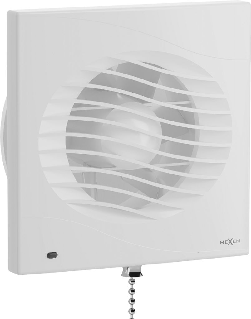 Mexen DXS 150 kúpeľňový ventilátor, šnúrkový spínač, biely Obrázok produktu 