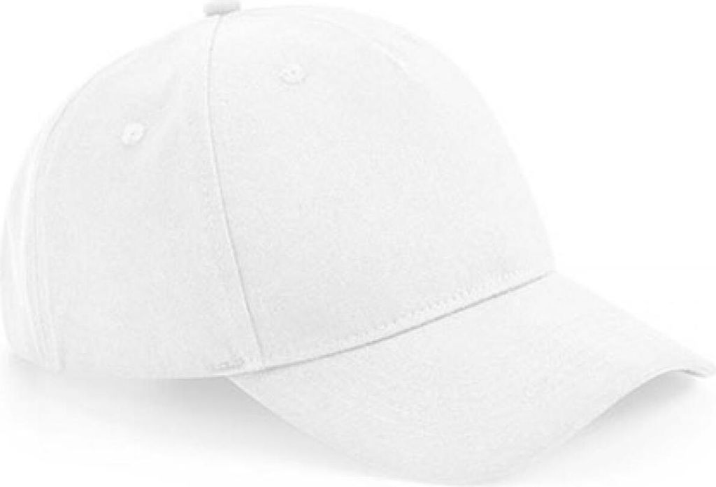 Beechfield B62N | Organic Baumwolle 5 Panel Cap Bio Baumwolle - Farbe: White - Größe: One Size