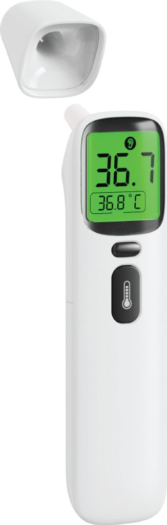 IEA Green Infrarot digitales Fieberthermometer Ohr & Stirn kontaktlos, Fieberalarm für Baby und Erwachsene