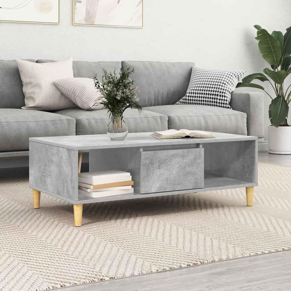 Maison Exclusive - Couchtisch Beton Grau 102 x 55 x 35 cm Holzwerkstoff