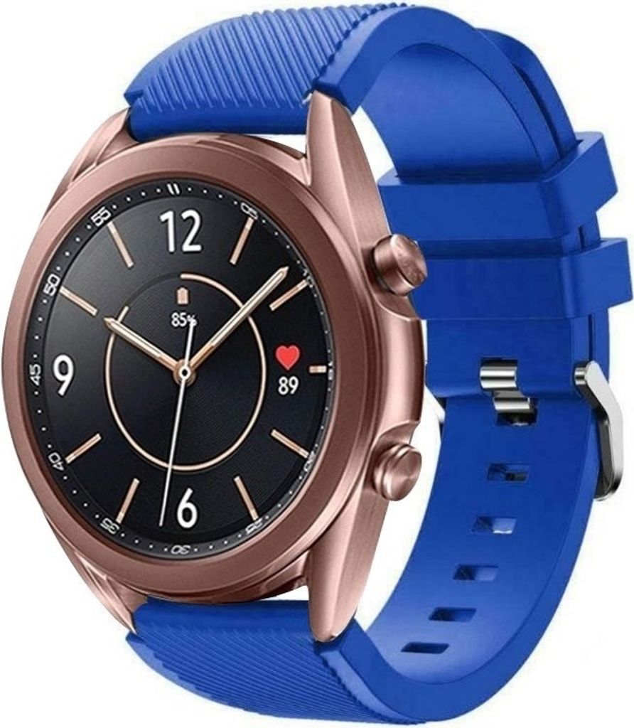 Strap-it Samsung Galaxy Watch 3 41mm Armband Silikon (Blau)