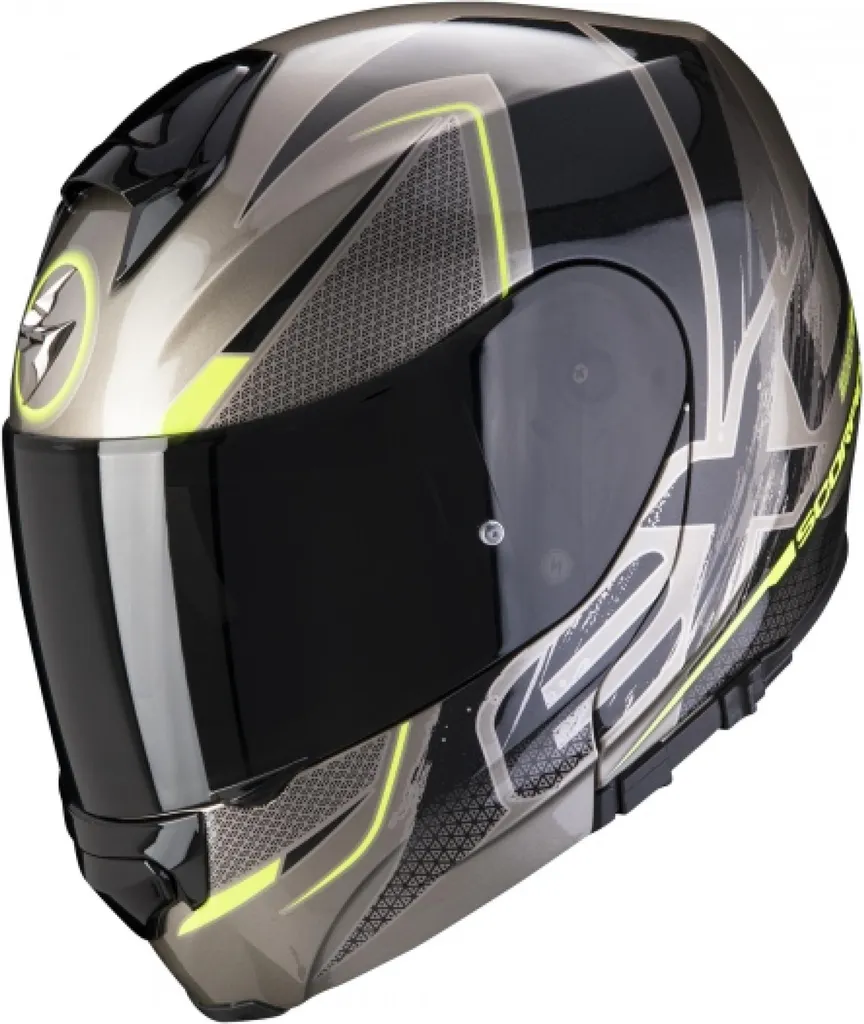 Casque Scorpion Exo-3000 Air avec Système Airfit et Fibres TCT Jaune XS