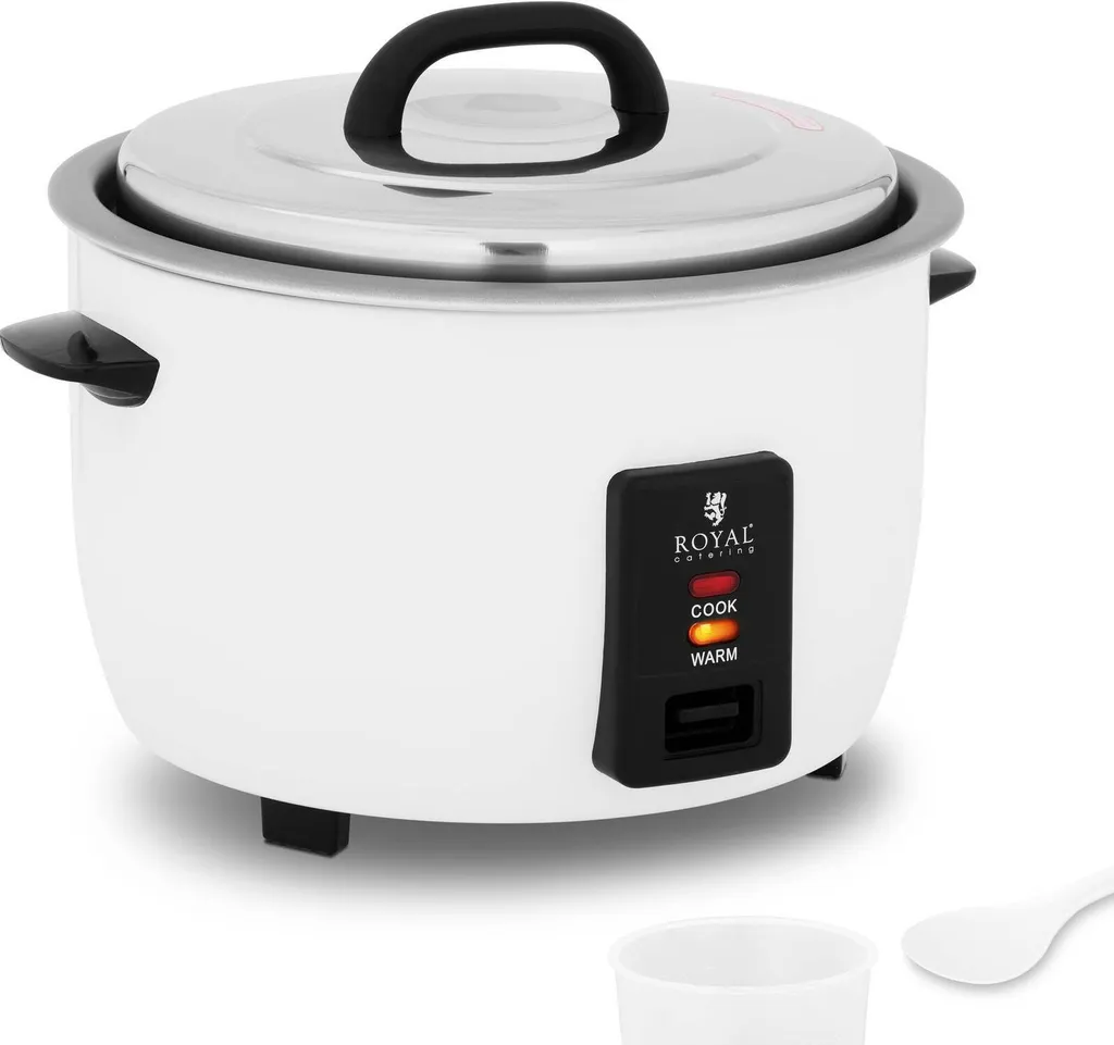 Royal Catering Cuiseur à Riz Professionnel 10 L 1600 W Inox RCRK-10L
