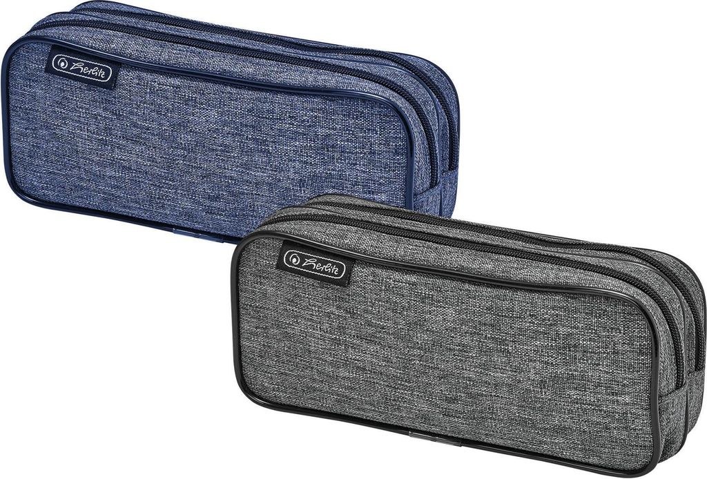 herlitz Doppel-Schlamper-Etui "Knitted Fabric", sortiert Produktbild 