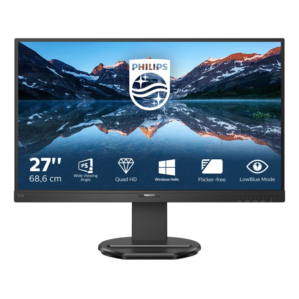 276B9/00 (69 cm (27 Zoll), schwarz, QHD, IPS, 75 Hz, USB-C) Produktbild 