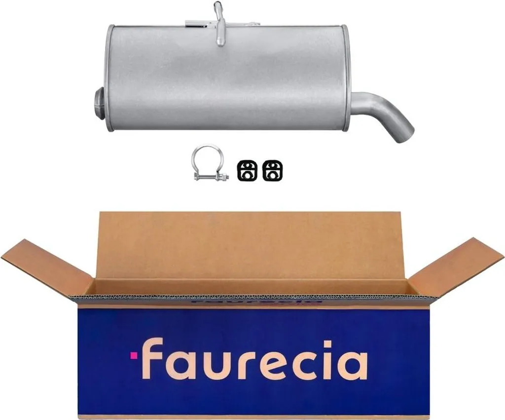 Pot d'échappement arrière FAURECIA pour CITROËN BERLINGO de rechange
