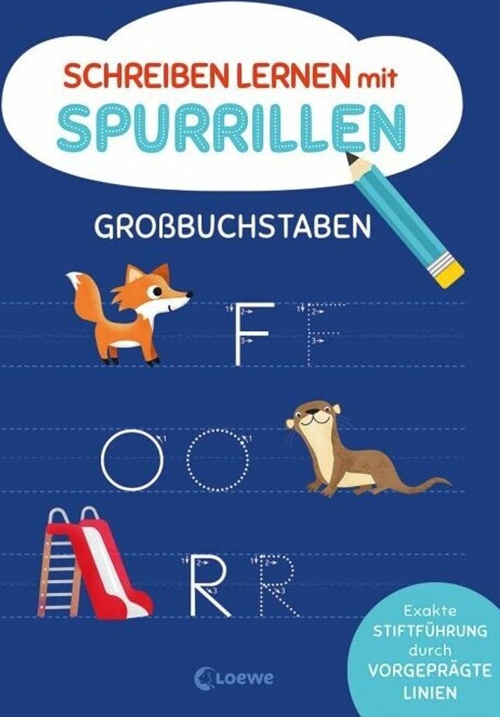 Schreiben lernen mit Spurrillen - Großbuchstaben Produktbild 