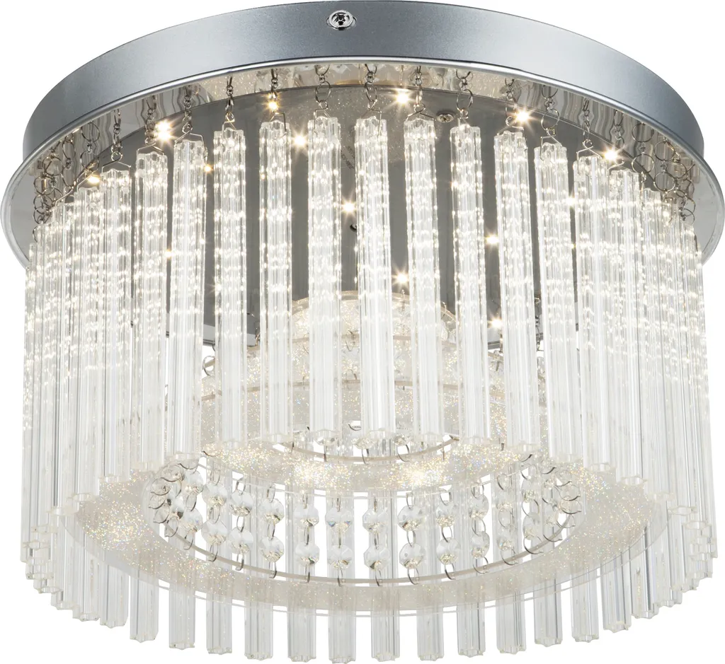 Plafoniera LED Globo 2026 Metallo Cromato | Efficienza e Durata Max
