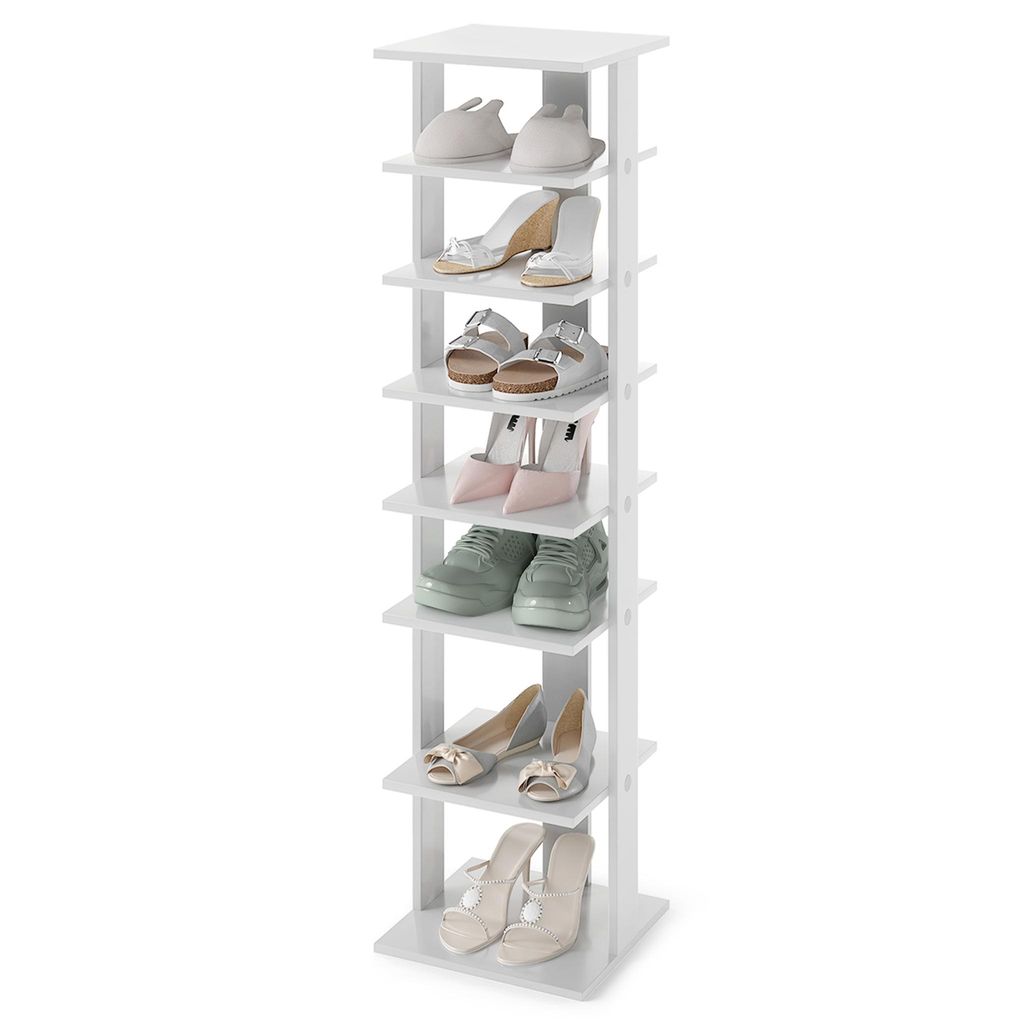 COSTWAY Étagère à chaussures à 8 niveaux, armoire à Image du produit 