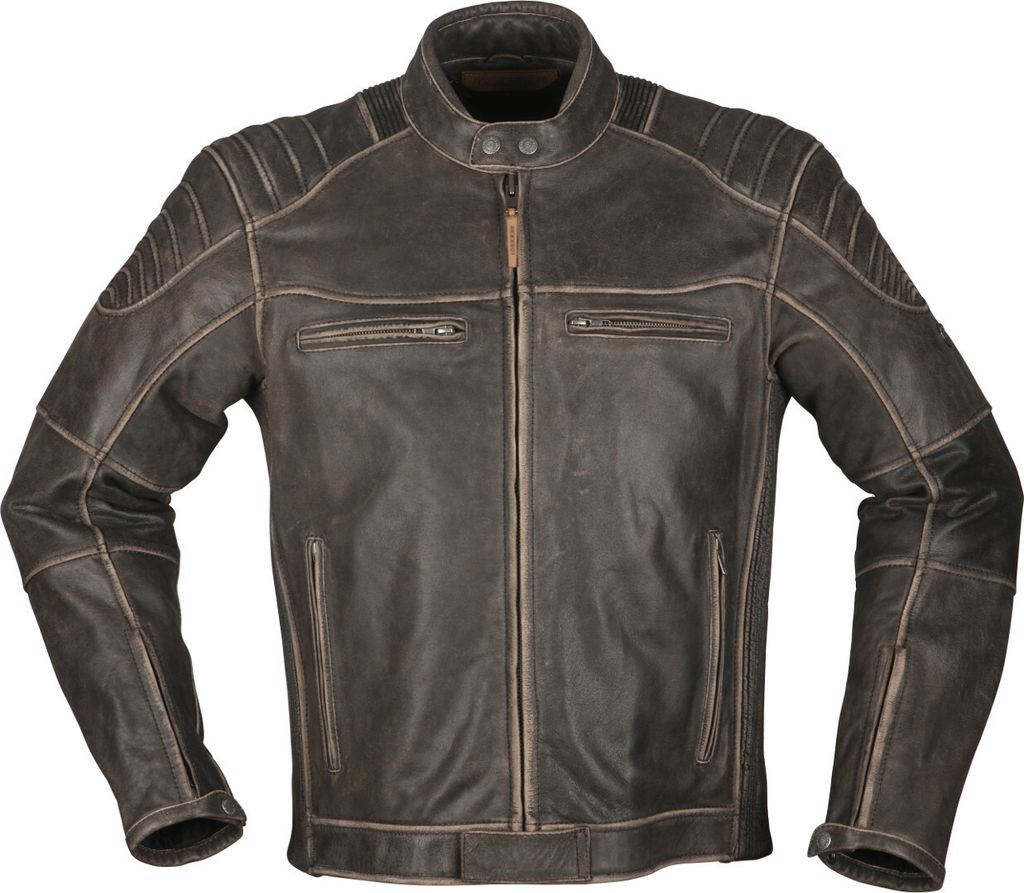 Modeka Vincent Aged Motorrad Lederjacke, braun, 6XL