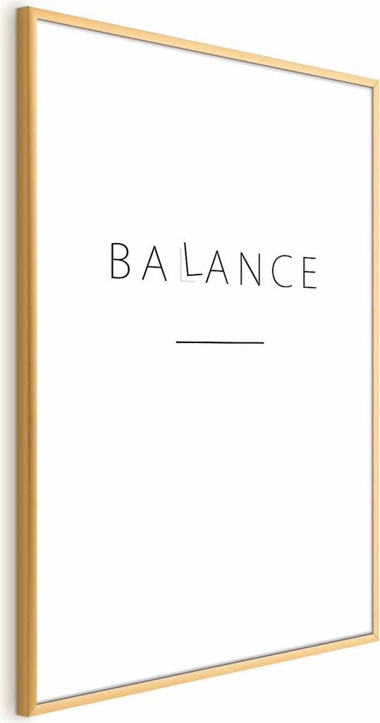 Posterpapier Poster - Balance 29.7x42 cm Text m-A-0863-ao-a