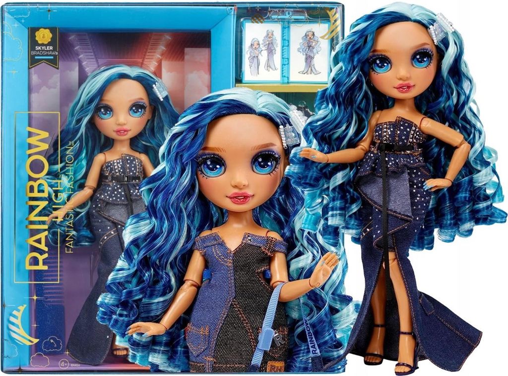 Rainbow High Fantastic Fashion Doll- Skyler (Blue), Produktbild 
