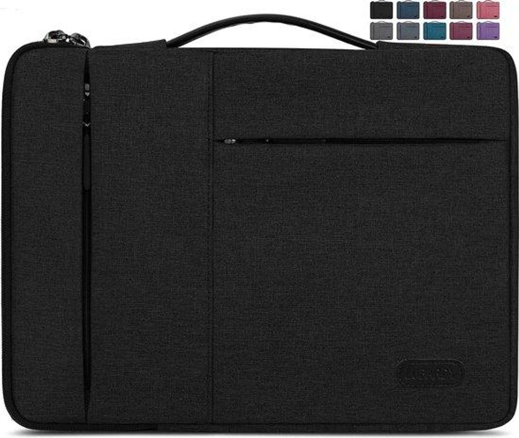 Schutzsleeve für 15,6 Zoll-Laptop, Wasserdicht, Sturmschutz, Laptop-Tasche, geeignet für MacBook Pro 15-15,6 Zoll, Schwarz