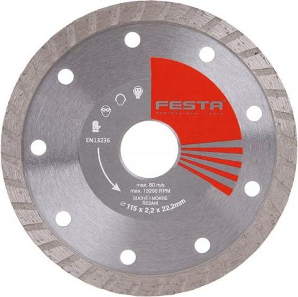FESTA Diamantscheibe TURBO 115/22,2 - Packung mit 1 Stück