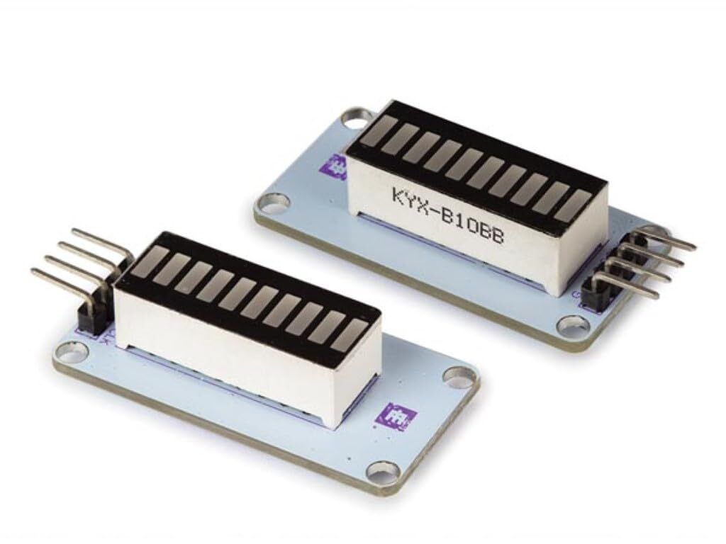 Whadda ledbar anzeigemodul, 10 segmente, 2 stück, Arduino kompatibel, für batteriestatus und