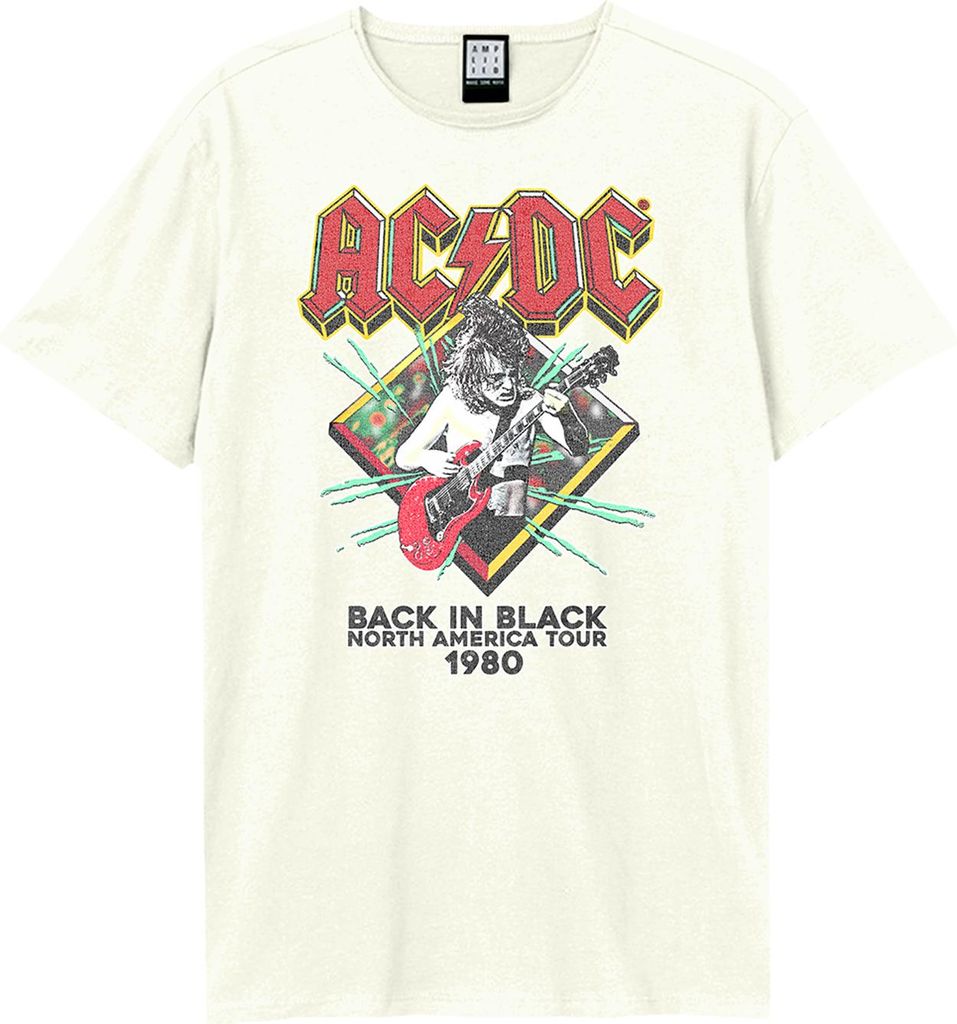 Amplified - "North America Tour 80" T-Shirt für Herren/Damen Uni GD1713 (XXL) (Weiß)