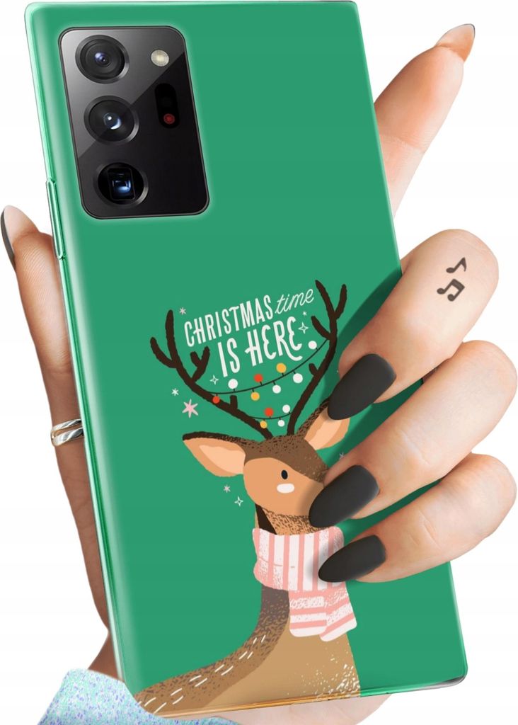 Bunt Hülle für SAMSUNG NOTE 20 ULTRA / 20 ULTRA 5G Schutzhülle Handyhülle Handy TPU Silikon Case Slim Cover Case Weihnachten Rudolf