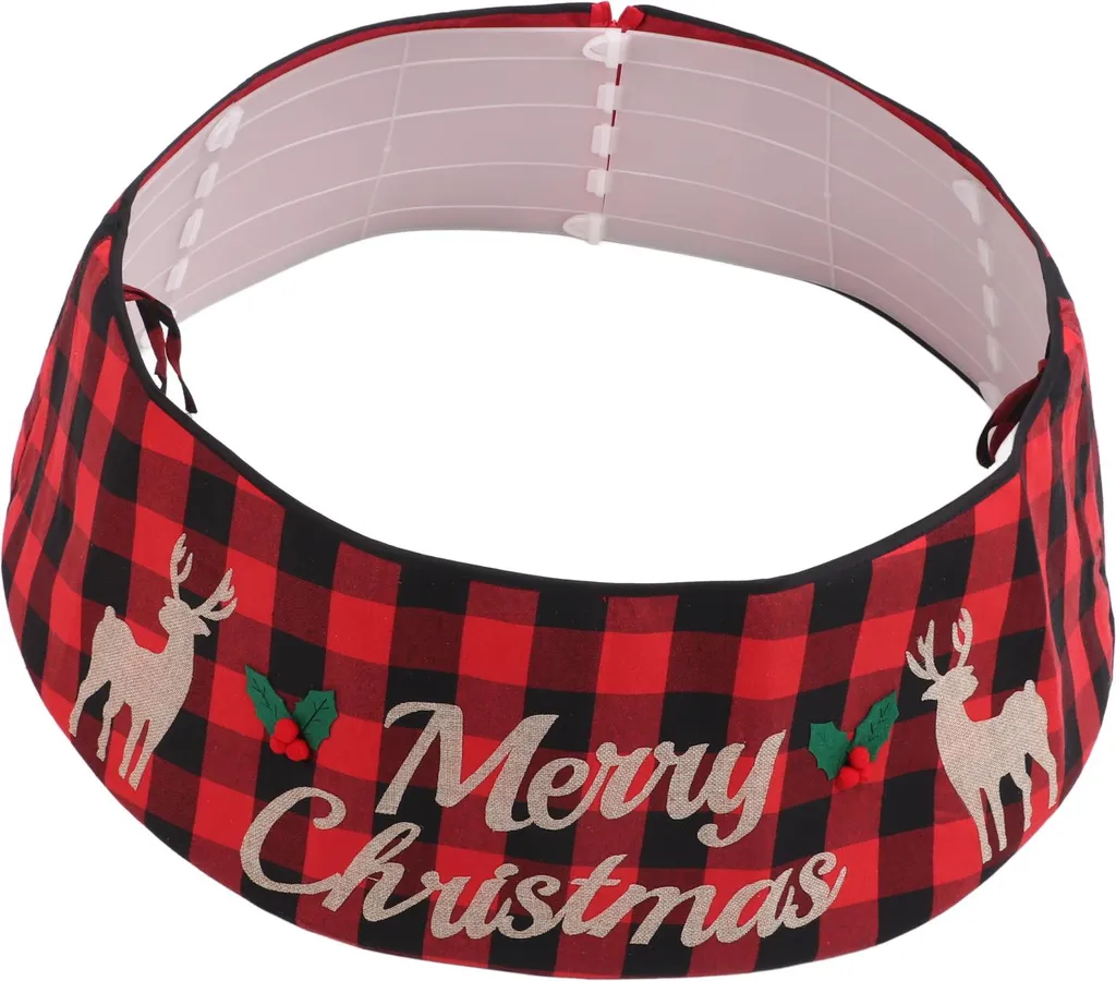 Support de base sapin de Noël décoration de sol et cache-tronc 65 cm - 3