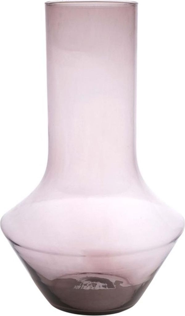 INNA-Glas Blumenvase Enedina aus Glas, recycelt, violett-klar, 40 cm, Ø 26 cm - Design Vase