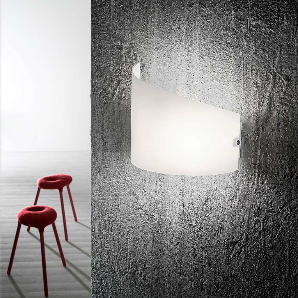 Fabas Luce Wandleuchte Moa E27 230x145mm Weiß