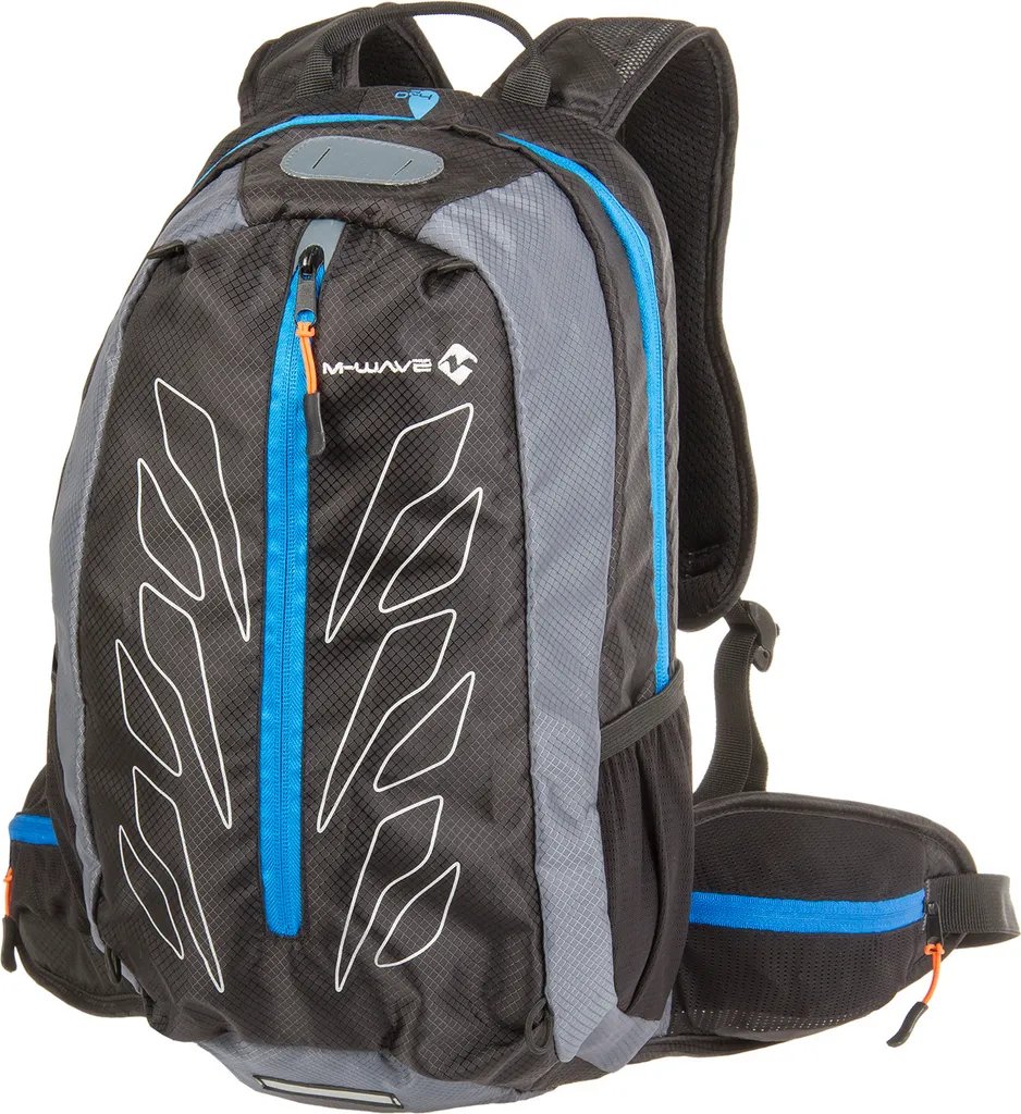 Sac à dos cycliste M-Wave BIKER BP BACK compact avec dos aéré noir