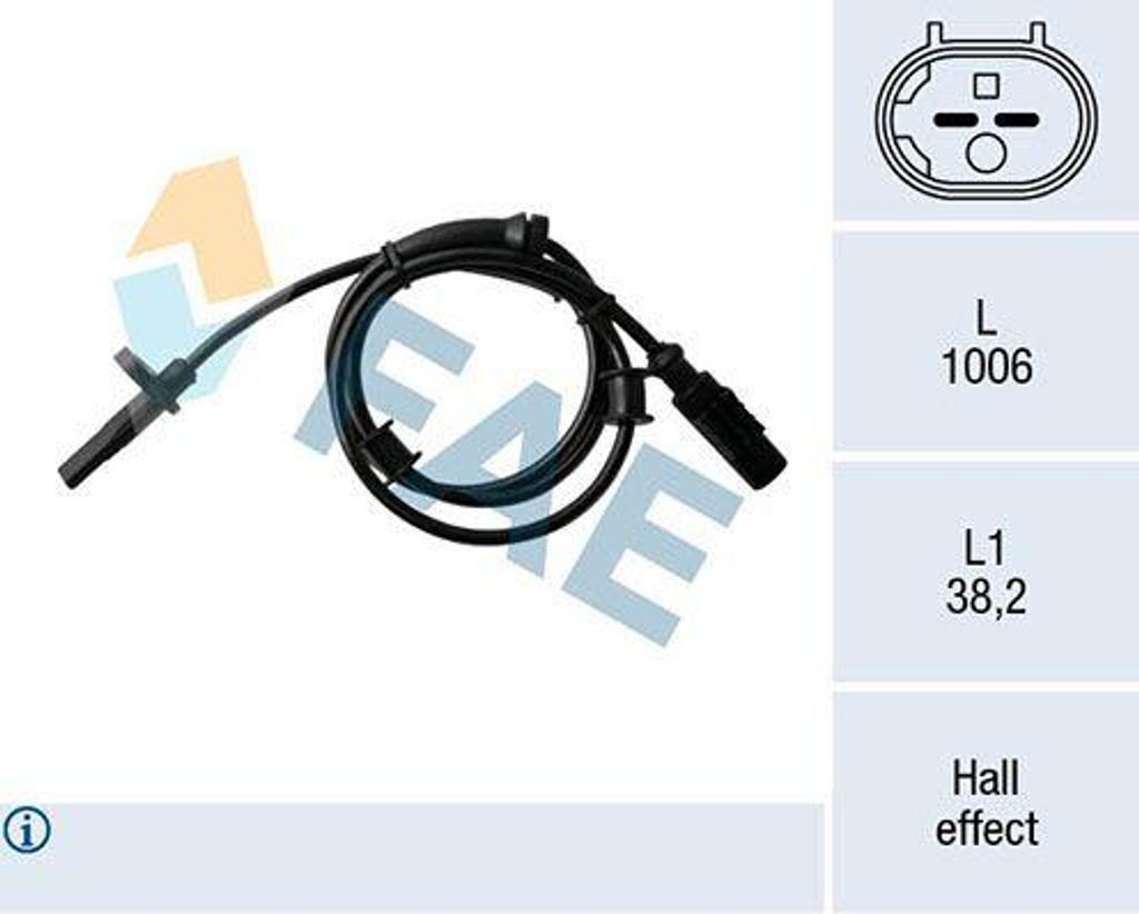 FAE 78170 Raddrehzahlsensor OE 51764254 kompatibel mit Ducato