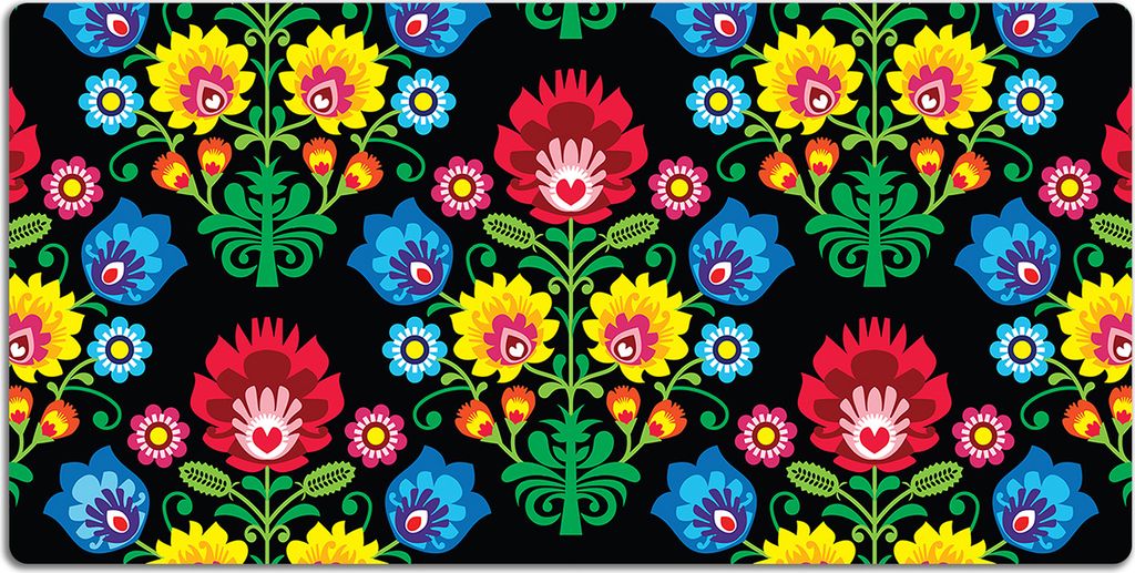 Schreibtischmatte Tischunterlage 90x45 cm Mauspad - Volkskunst