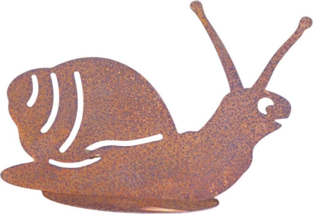 Gartenfigur Schnecke Edelrost