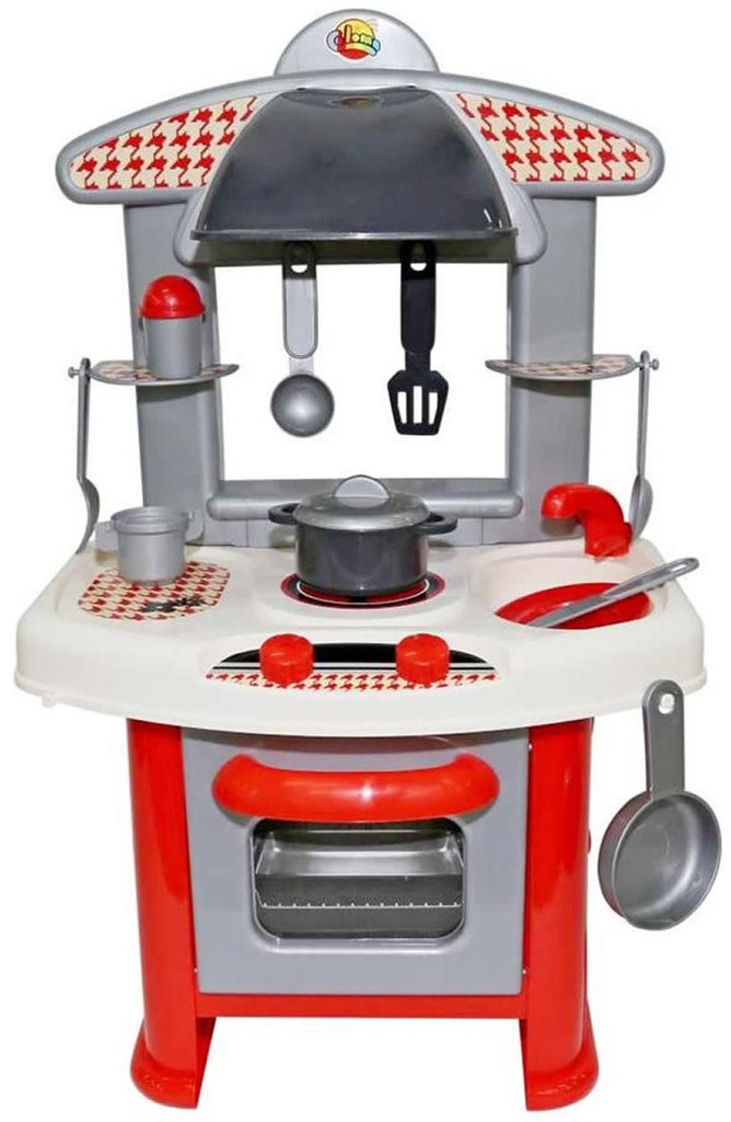 Zubehör Rot Dohany Spielküche Kinderküche Küchen Set mit 21-tlg 