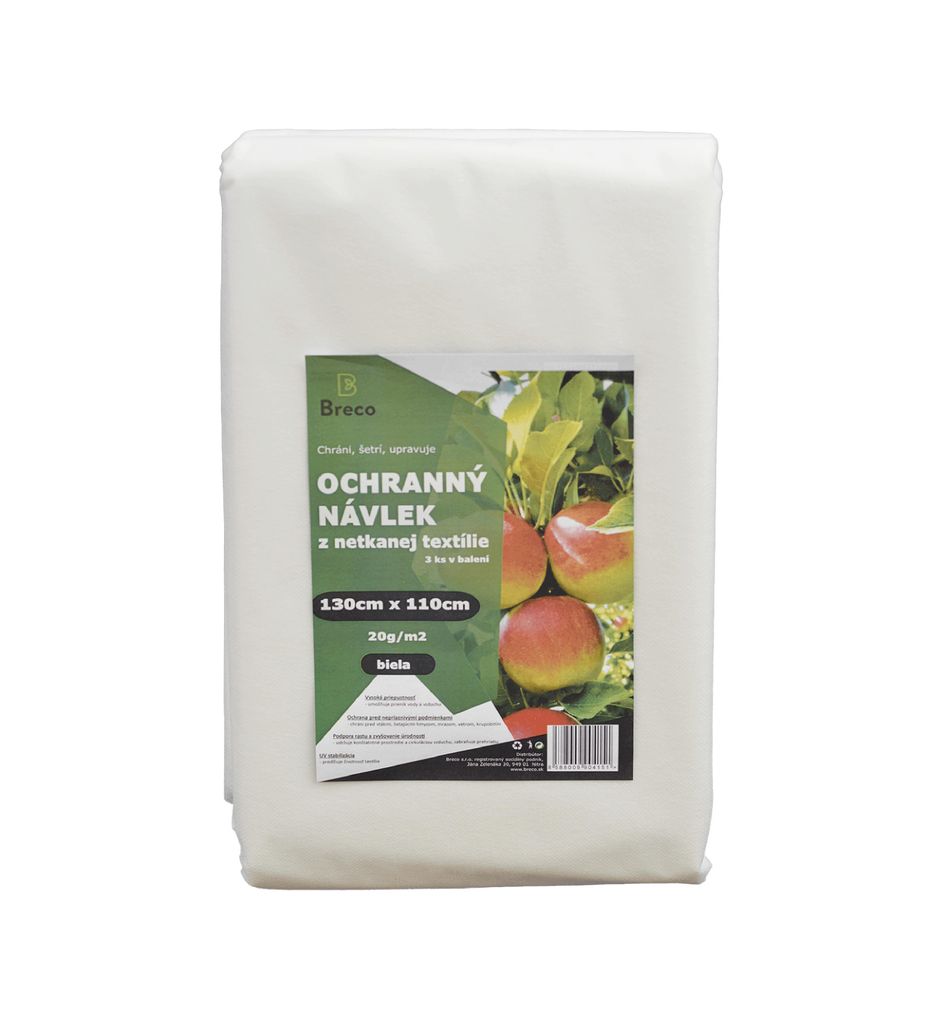 Schutzhülle, weiß, 110x130 cm, 20g/m2, 3 Stück in einer Packung