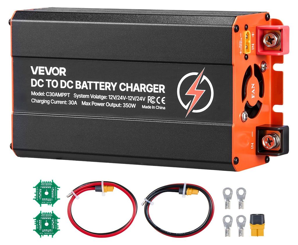 Ładowarka akumulatorów VEVOR DC-DC z MPPT, 350 W, 30 A, Zdjęcie produktu 