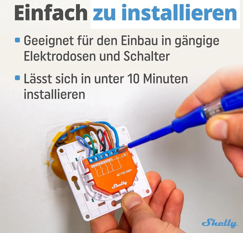 Module de Commande Wi-Fi Shelly Plus i4 pour Interrupteurs Intelligents - 22