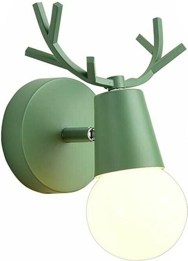 Geweihförmige Wandleuchte aus Eisen für den Innenbereich, Wandleuchter für das Kinderzimmer in Macaron-Farbe, einfacher Wandleuchter für den In...