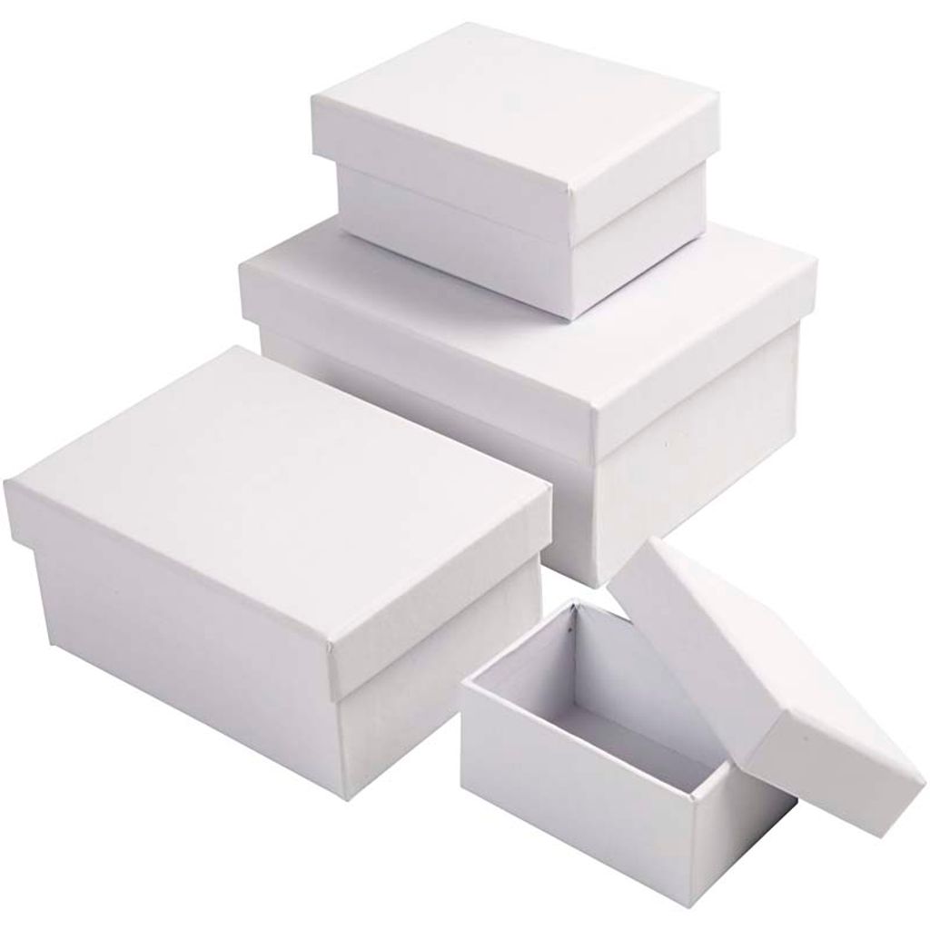21 cm x 12.5 cm x 2.5 cm,Braune Kraft Schachtel mit Klarem Deckel und Satinband Emartbuy Packung mit 12 Stück Geschenkbox in Rechteckiger Form