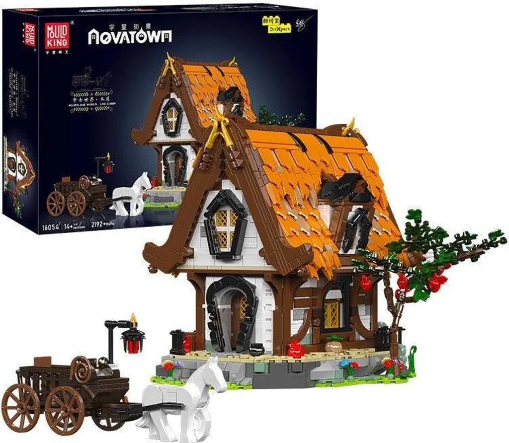 Cabane médiévale Mould King 16054 : modèle d'exposition pour collection - 5