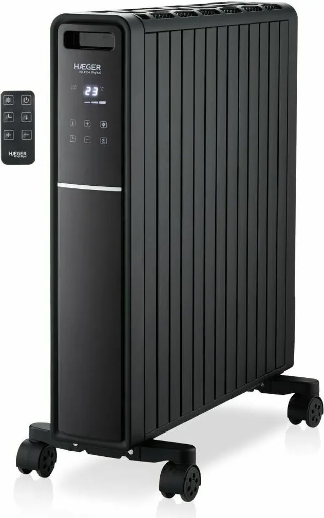 Haeger HE-20D.003A Radiatore Digitale 2000W Nero - Offerta Online